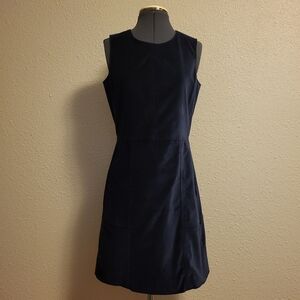 GAP Blue Velvet Shift Dress Size 4